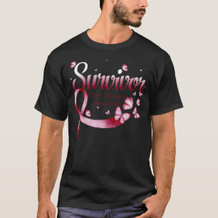 Survivor Brain Aneurysm Awareness Butterfly T-Shirt