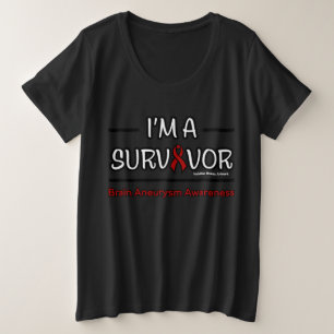 Survivor...Brain Aneurysm Plus Size T-Shirt