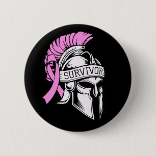 Survivor Breast Cancer  6 Cm Round Badge
