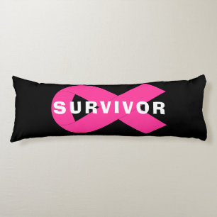 Survivor Breast Cancer Awareness Pink Ribbon Body Cushion