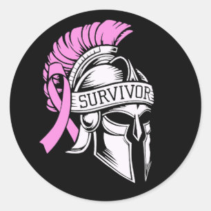 Survivor Breast Cancer Classic Round Sticker