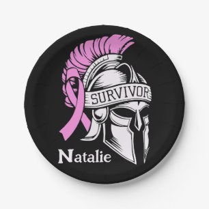 Survivor Breast Cancer  Paper Plate
