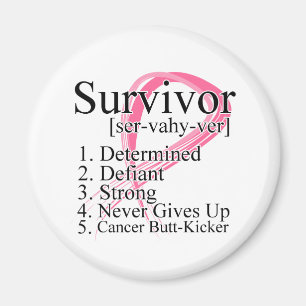 Survivor Definition - Breast Cancer Magnet