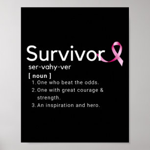 Survivor Definition For Breast Cancer Survivors  Poster
