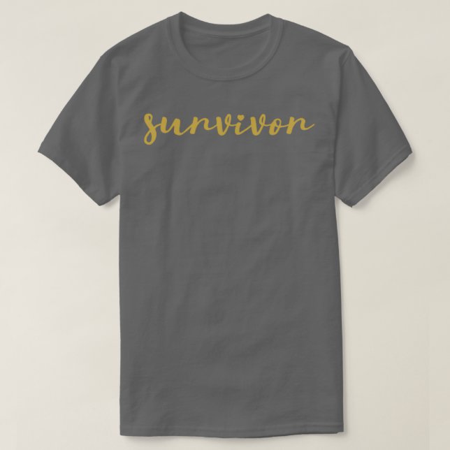 Survivor Gold T-Shirt (Design Front)