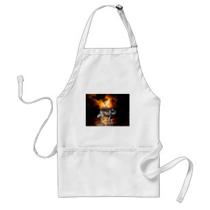 "Survivor" Grey Wolf Gifts Standard Apron