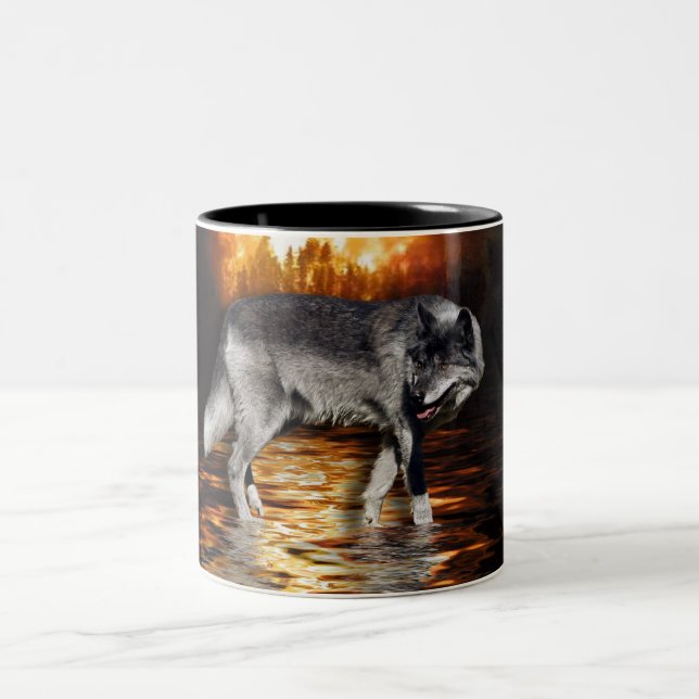 Survivor Grey Wolf Mug (Center)