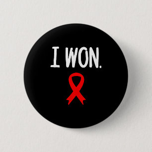 Survivor Heart Disease Warrior I Won Heart Disease 6 Cm Round Badge