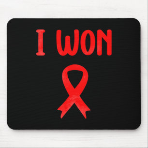 Survivor Heart Disease Warrior I Won Heart Disease Mouse Pad