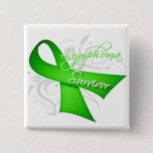 Survivor - Lymphoma 15 Cm Square Badge