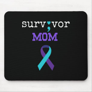 Survivor Mum - Semicolon Gift Suicide Prevention A Mouse Pad