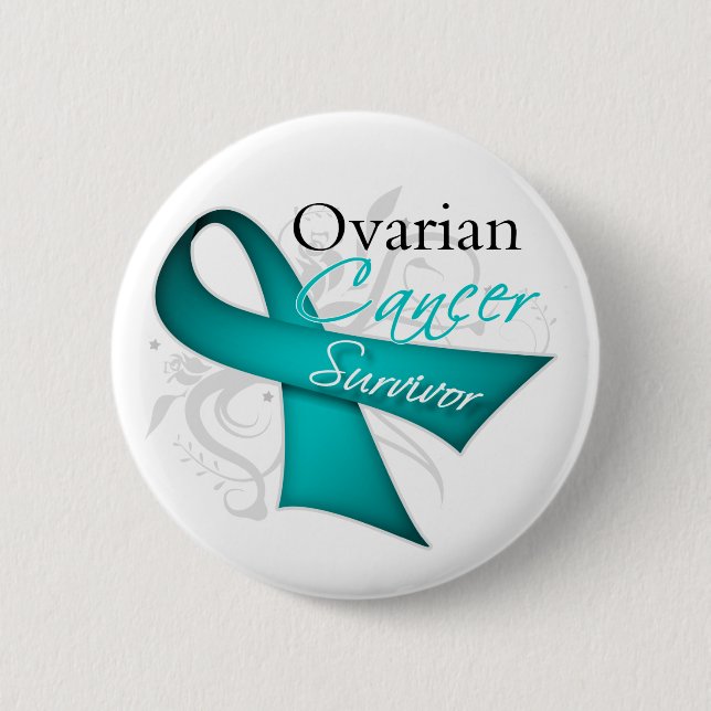 Survivor - Ovarian Cancer 6 Cm Round Badge (Front)