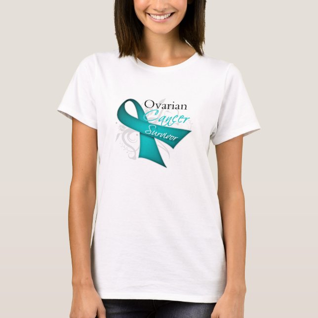 Survivor - Ovarian Cancer T-Shirt (Front)