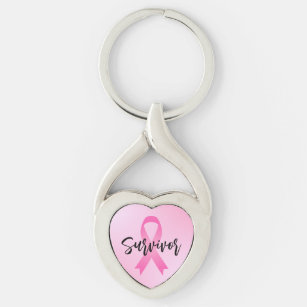 Survivor Pink Breast Cancer Key Ring