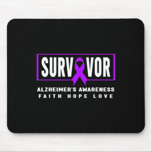 Survivor - Purple Ribbon Heimer’s Awareness Mouse Pad