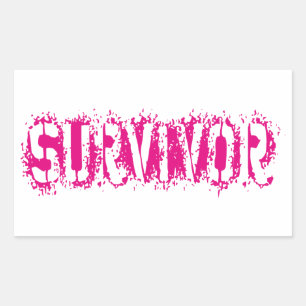SURVIVOR RECTANGULAR STICKER