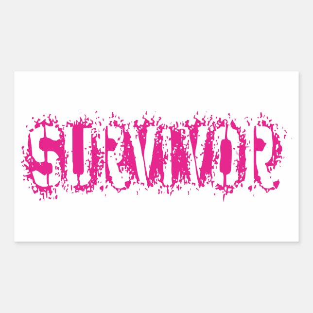 SURVIVOR RECTANGULAR STICKER (Front)