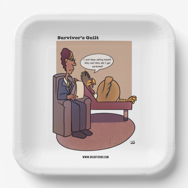Survivor‘s Guilt Paper Plate (Front)