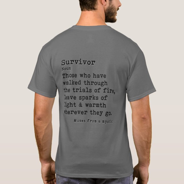 Survivor: Short Sleeve  T-Shirt (Back)