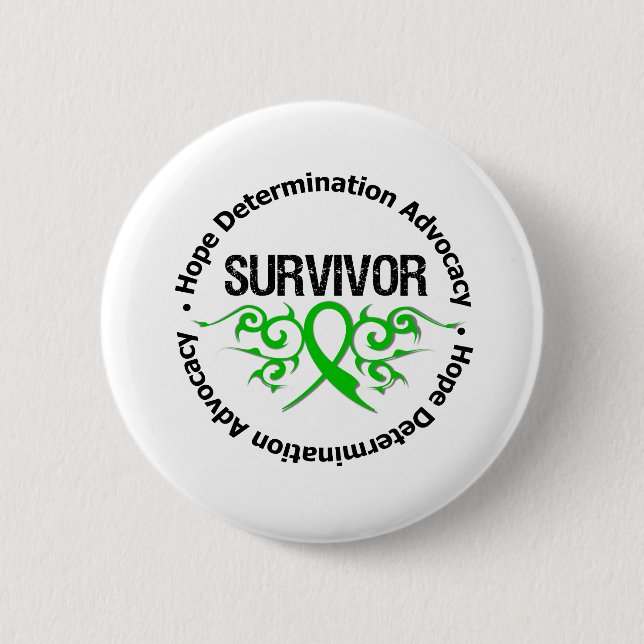 Survivor Traumatic Brain Injury 6 Cm Round Badge (Front)