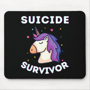 Survivor Unicorn Awareness Prevention Month Mum Mouse Pad