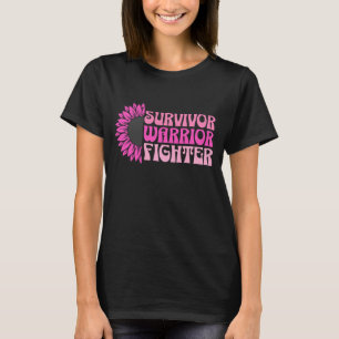 Survivor, Warrior, Fighter, Breast Cancer T-Shirt