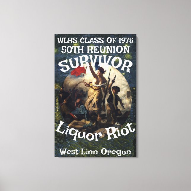 Survivor WLHS 50TH REUNION CLASS 1975 Canvas Print (Front)