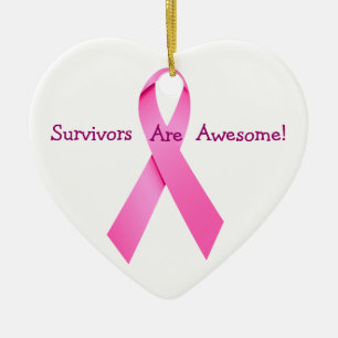 Survivors Are Awesome Christmas Ornament
