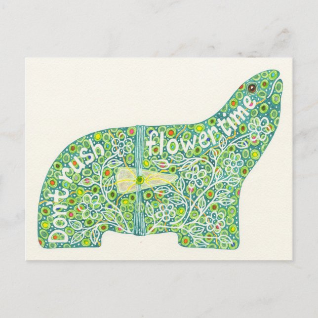 Survivors' Hub no. 7: Flowertime Postcard (Front)