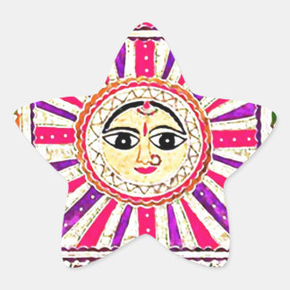 Surya Hindu Sun God Star Sticker