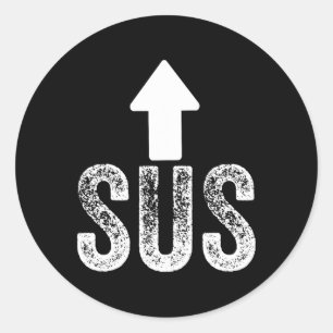 Sus Game Idk Bro Bruh Meme Funny Video Gamer 2  Classic Round Sticker