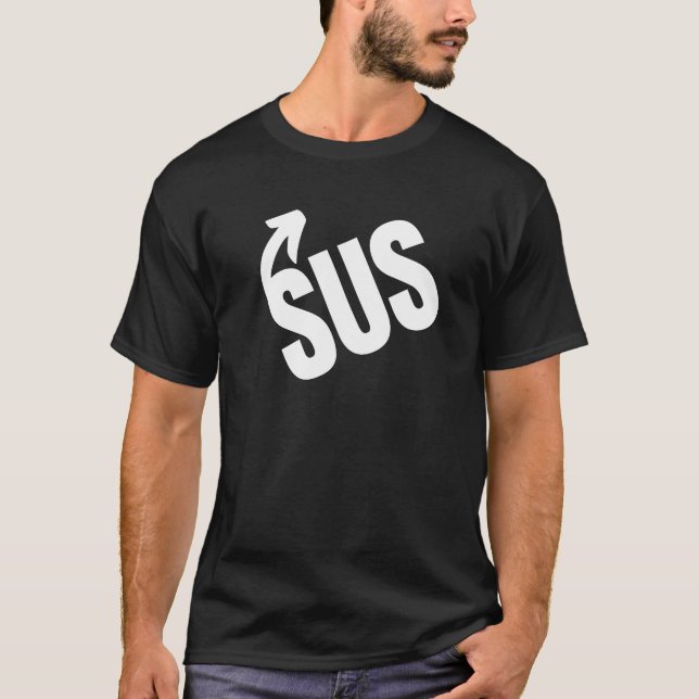 Sus Pointing Arrow Up  T-Shirt (Front)