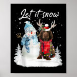 Sus Spaniel Santa Dog Christmas Snowman Xmas Pajam Poster<br><div class="desc">Sus Spaniel Santa Dog Christmas Snowman Xmas Pajama</div>