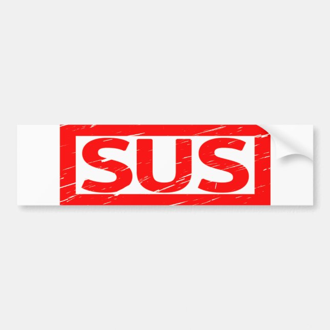 Sus Stamp Bumper Sticker (Front)