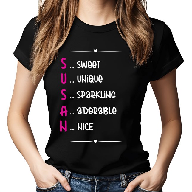 SUSAN Acronym Design Gift T-Shirt (Creator Uploaded)