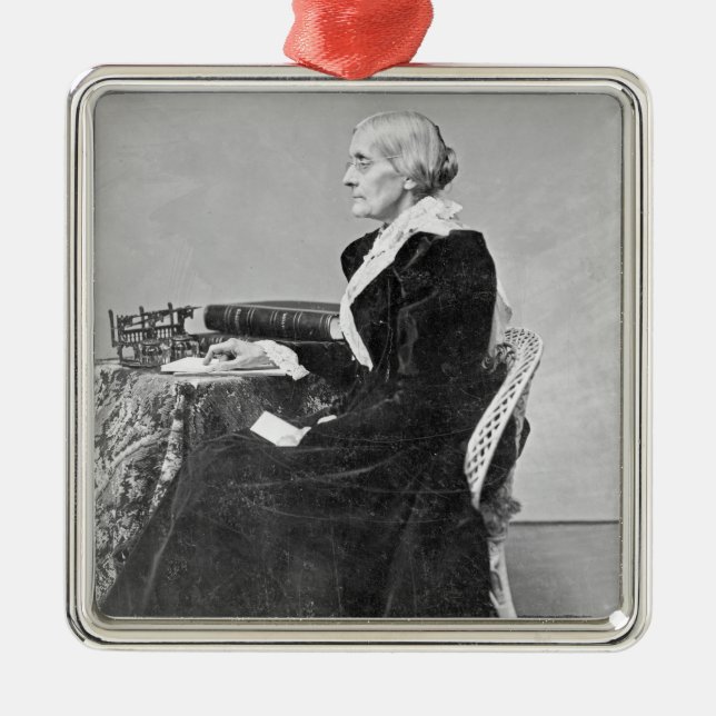 Susan Brownell Anthony Metal Tree Decoration (Front)