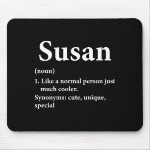 Susan Name Definition Funny D Mouse Pad