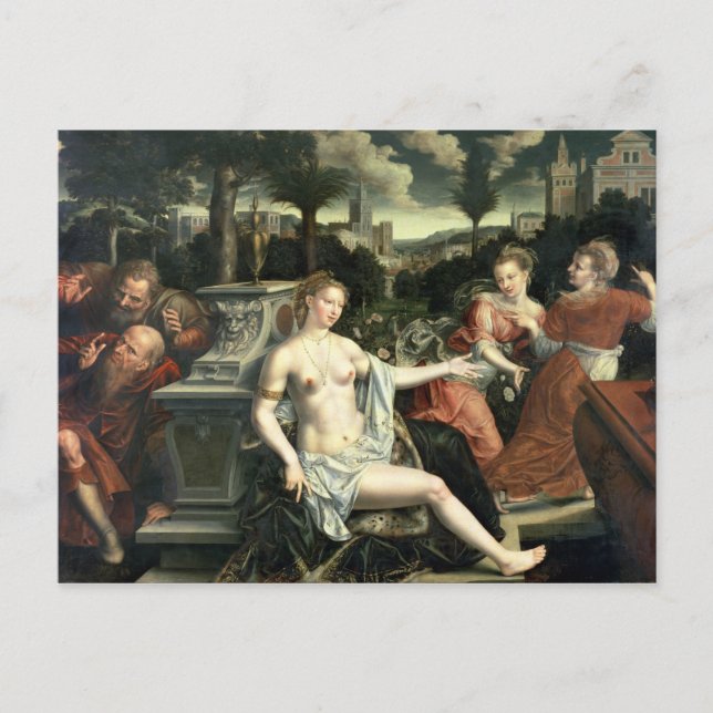 Susanna and the Elders, 1567 Postcard (Front)