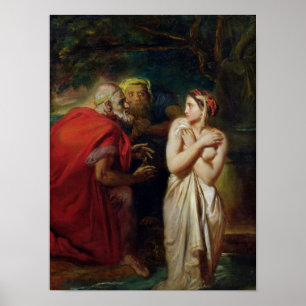 Susanna and the Elders, 1856 Poster