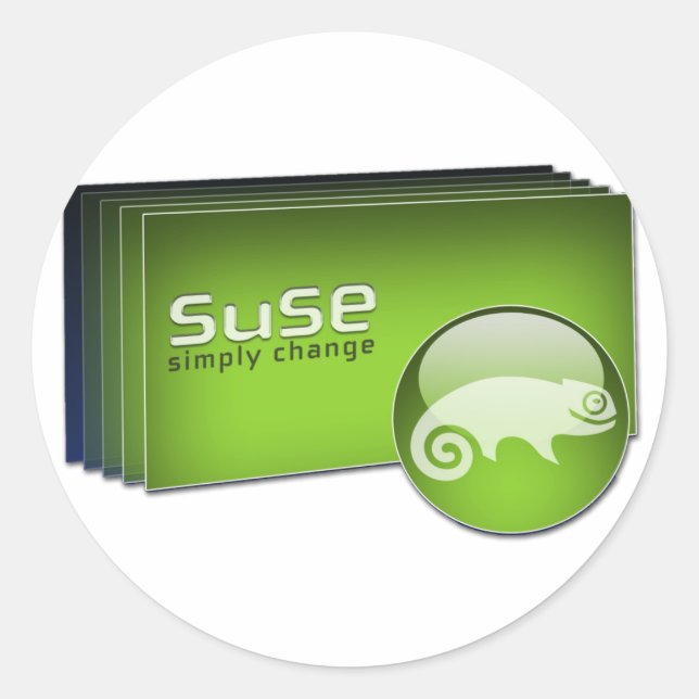 Suse symple change classic round sticker (Front)