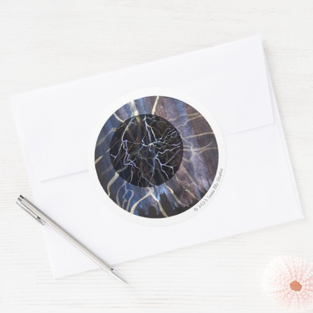 Susea Blu Studios Fire Sticker (Envelope)