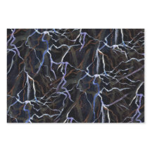 Susea Blu Studios Lightning (Night) Wrapping Paper