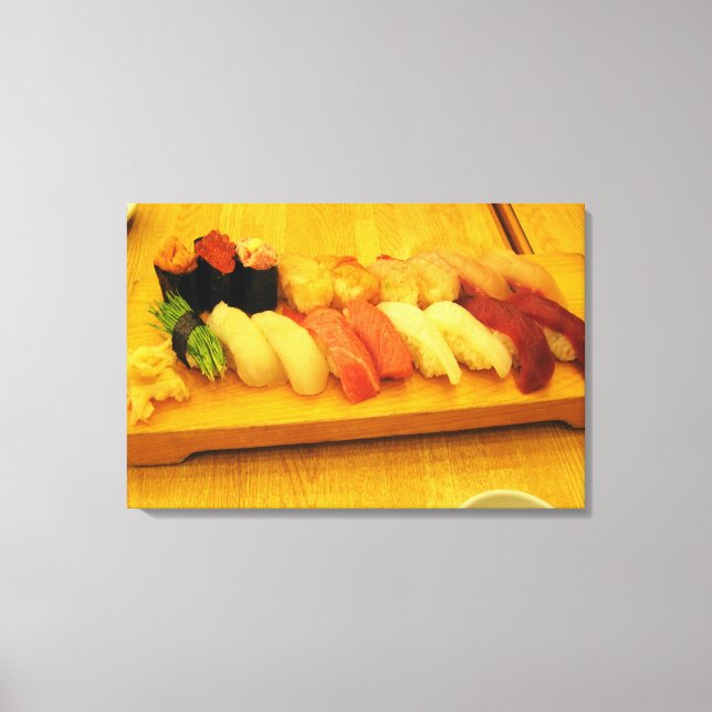 Sushi 寿司 canvas print (Front)