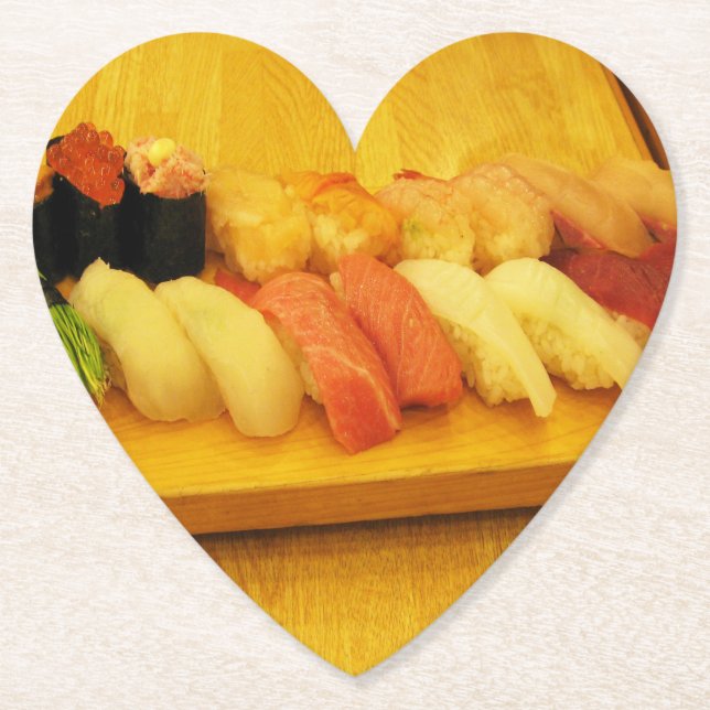 Sushi 寿司 paper coaster (Front)