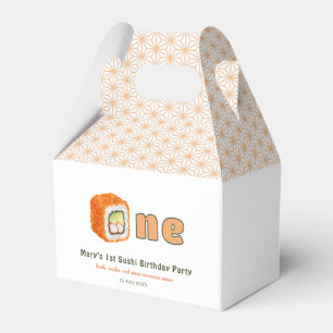 Sushi- 1st Birthday Favour Box