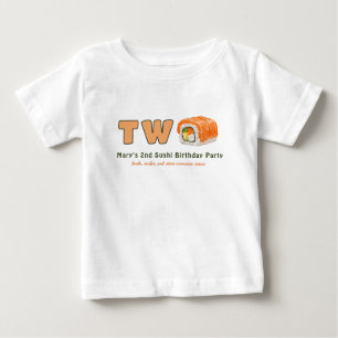 Sushi-2nd Birthday Baby T-Shirt
