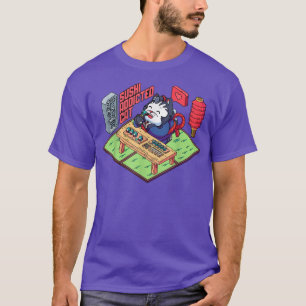 Sushi Addicted Cat Japanese Food Manga T-Shirt