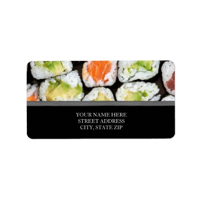 Sushi Address Labels (Front)
