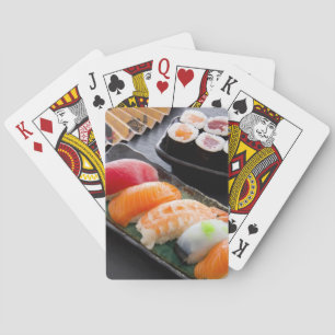 Sushi and rolls playing cards