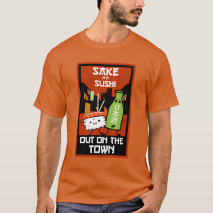 Sushi And Sake Foodies T-Shirt